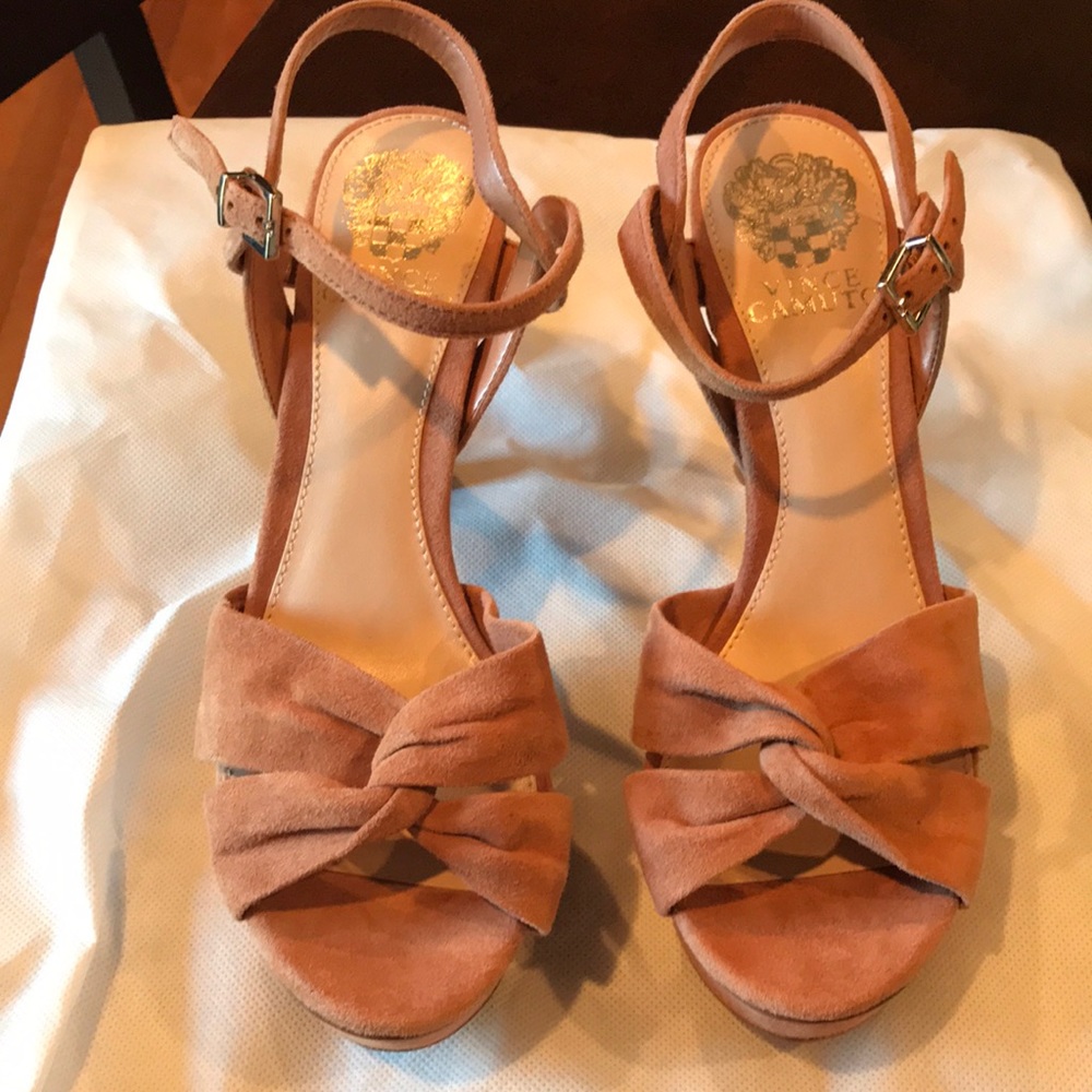 Vince Camuto Philica knotted strap platform heels